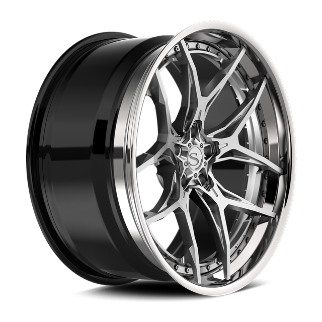 Savini SP-22L · hyperion sp 22 brushed with chrome lip · angle 02