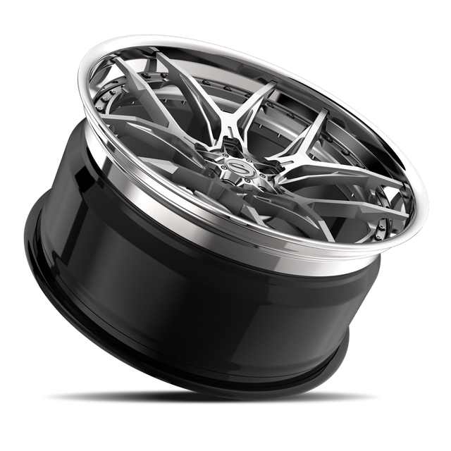 Savini SP-22L · hyperion sp 22 brushed with chrome lip · angle 03