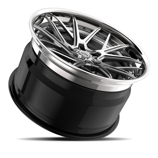 Savini SP-23L · hyperion sp 23 brushed with chrome lip · angle 03