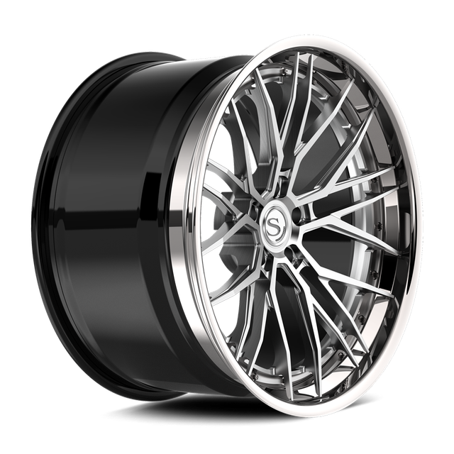 Savini SP-24L · hyperion sp 24 brushed with chrome lip · angle 02