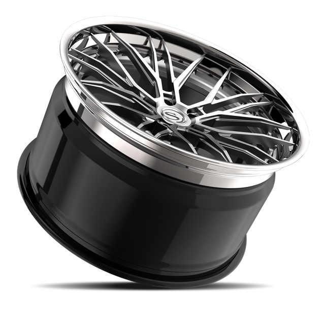 Savini SP-24L · hyperion sp 24 brushed with chrome lip · angle 03