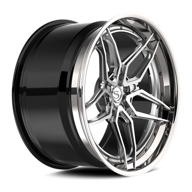 Savini SP-3L · hyperion sp 3 brushed with chrome lip · angle 02