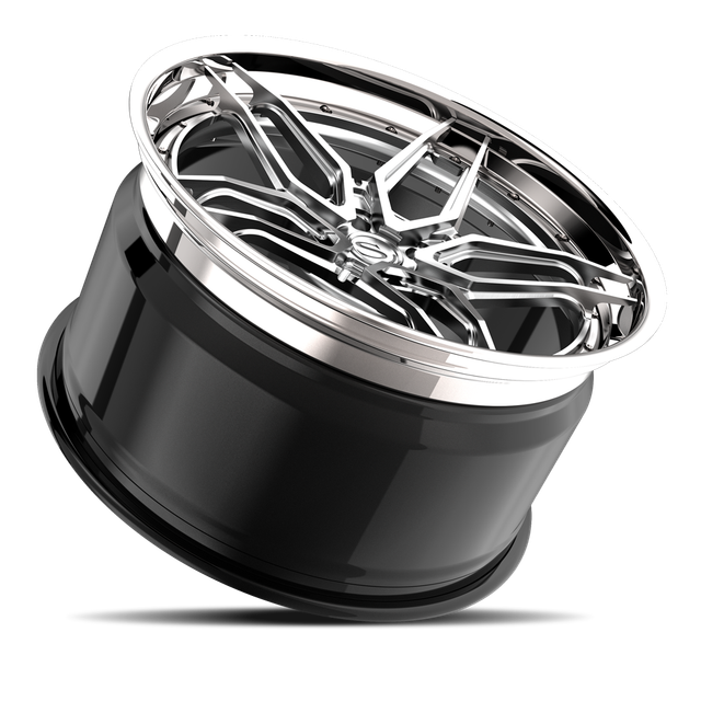 Savini SP-3L · hyperion sp 3 brushed with chrome lip · angle 03