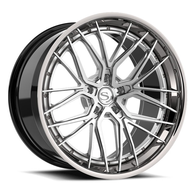 Savini SP-4L · hyperion sp 4 brushed with chrome lip · angle 01