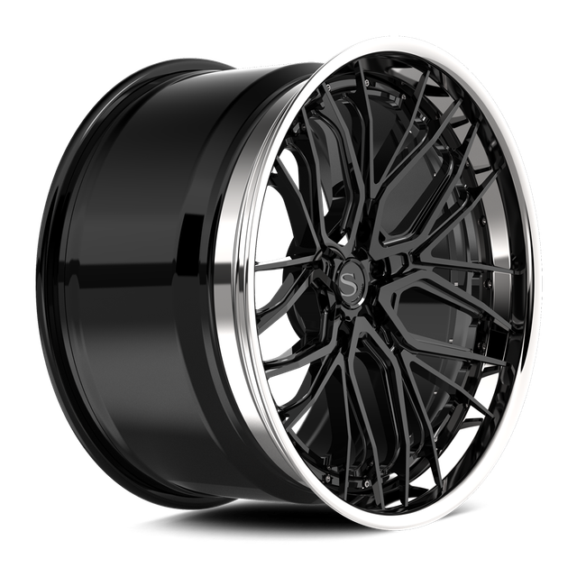Savini SP-4L · hyperion sp 4 gloss black with chrome lip · angle 02