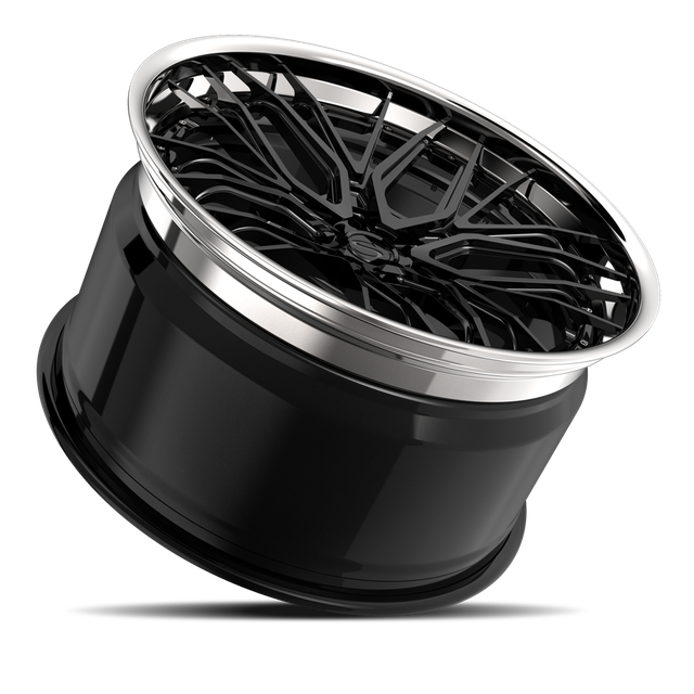 Savini SP-4L · hyperion sp 4 gloss black with chrome lip · angle 03