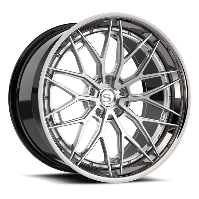 Savini SP-5L · hyperion sp 5 brushed with chrome lip · angle 01