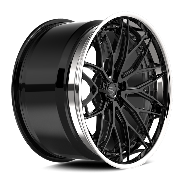 Savini SP-5L · hyperion sp 5 gloss black with chrome lip · angle 02