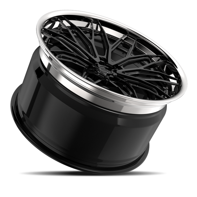 Savini SP-5L · hyperion sp 5 gloss black with chrome lip · angle 03