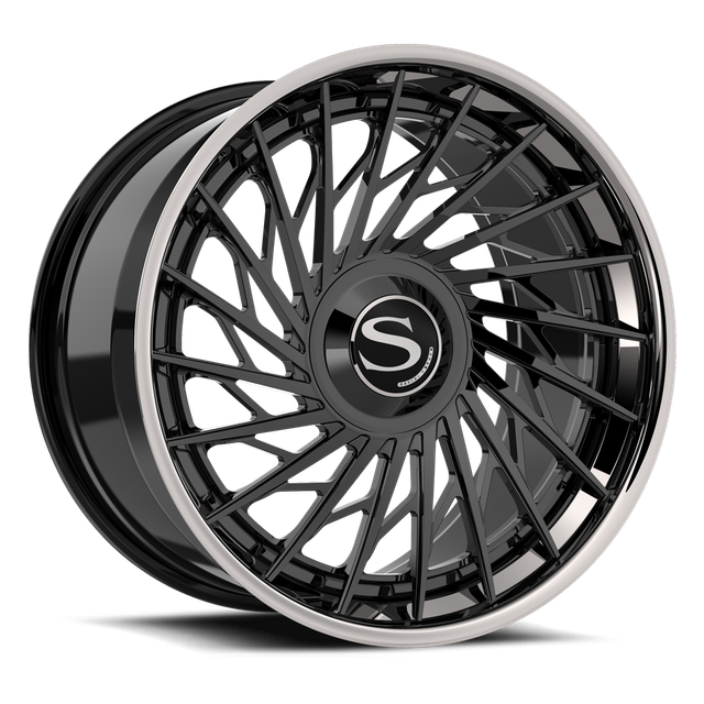Savini SV95 · hyperion sp 6 gloss black with chrome lip · angle 01