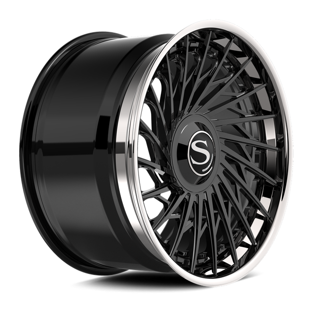 Savini SV95 · hyperion sp 6 gloss black with chrome lip · angle 02