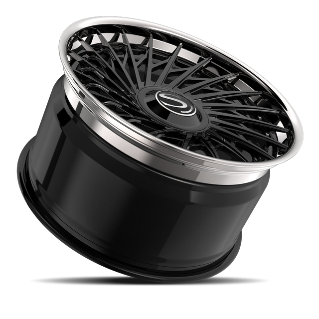 Savini SV95 · hyperion sp 6 gloss black with chrome lip · angle 03