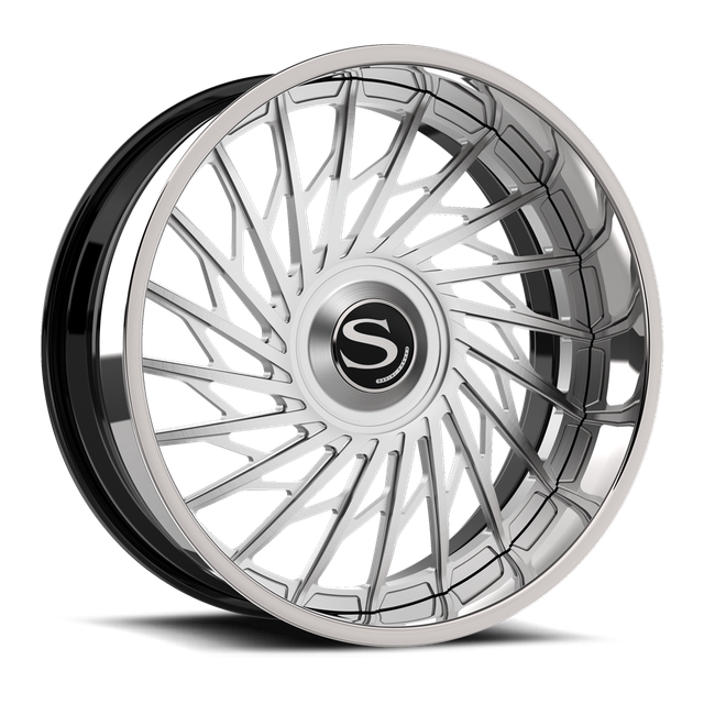 Savini SD-53 · hyperion sp 6s brushed with chrome lip · angle 01