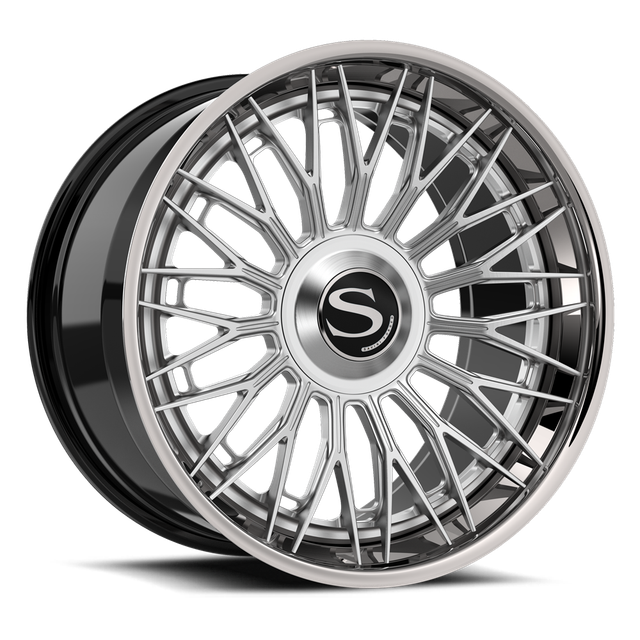 Savini SL15L · hyperion sp 7 brushed with chrome lip · angle 01