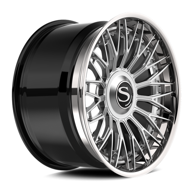 Savini SL15L · hyperion sp 7 brushed with chrome lip · angle 02