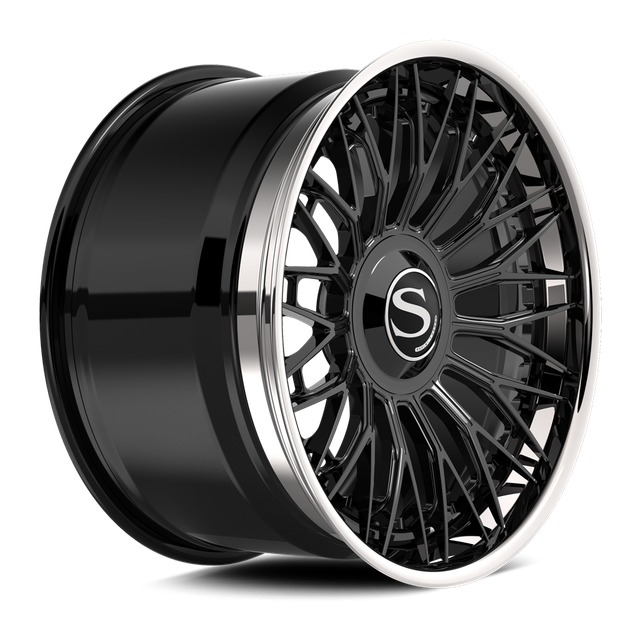 Savini SL15L · hyperion sp 7 gloss black with chrome lip · angle 02