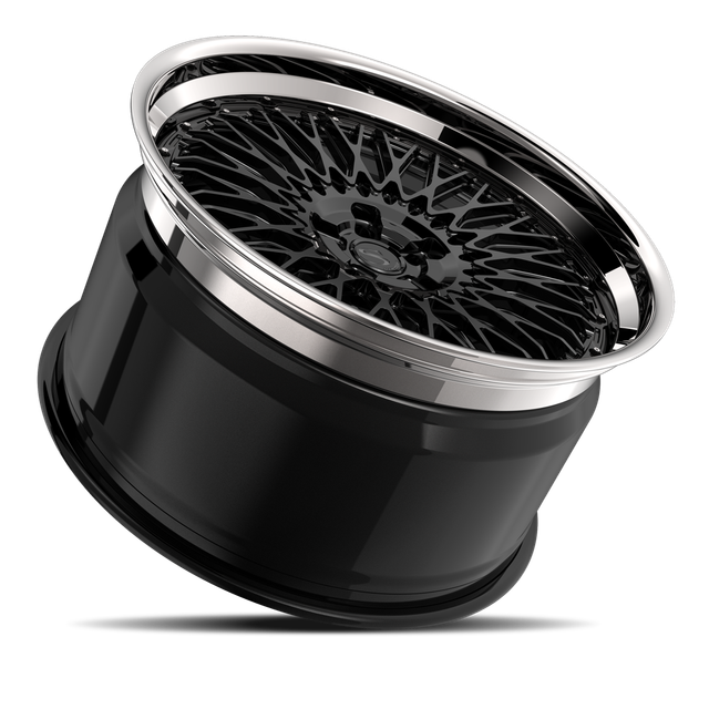 Savini SP-8L · hyperion sp 8 gloss black with chrome lip · angle 03