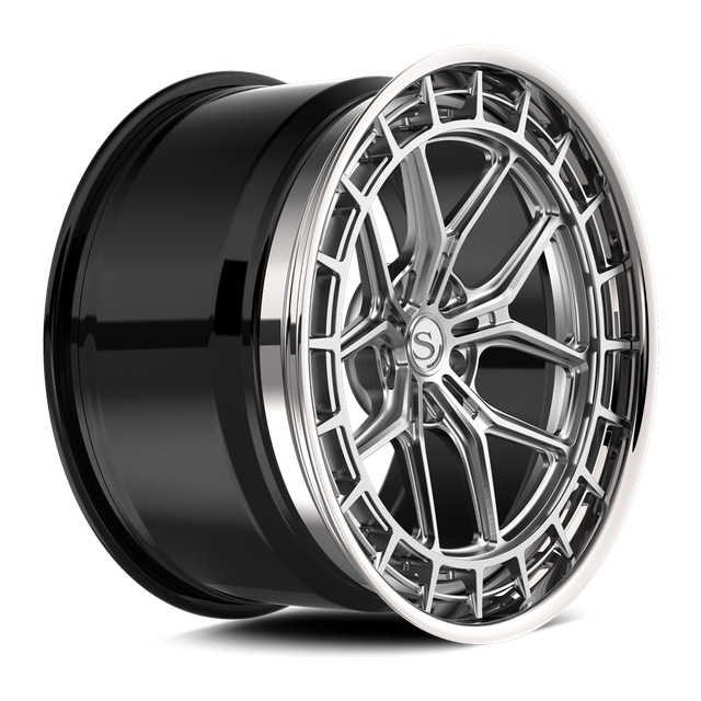 Savini SP-9L · hyperion sp 9 brushed with chrome lip · angle 02