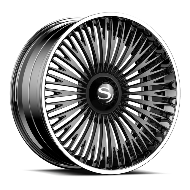 Savini SL10 · luxury sl10xc brushed ddt with black accents chrome lip