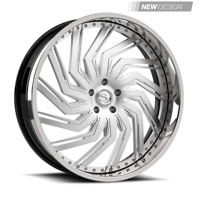 Savini SD-40 in brushed with chrome lip