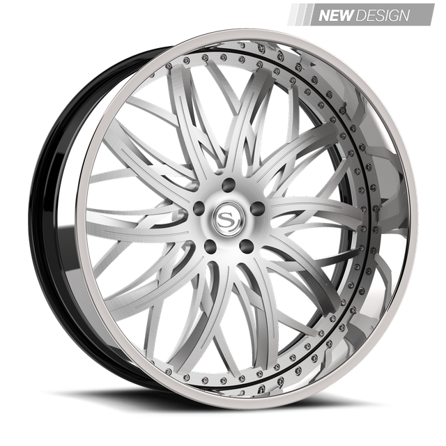 Savini SD-42 in brushed with chrome lip