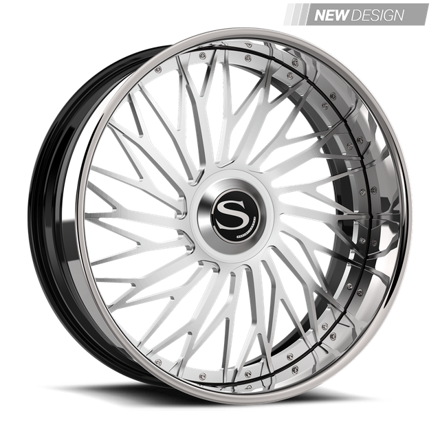 Savini SD-60 in brushed with chrome lip, chrome, gloss black with chrome lip, gold