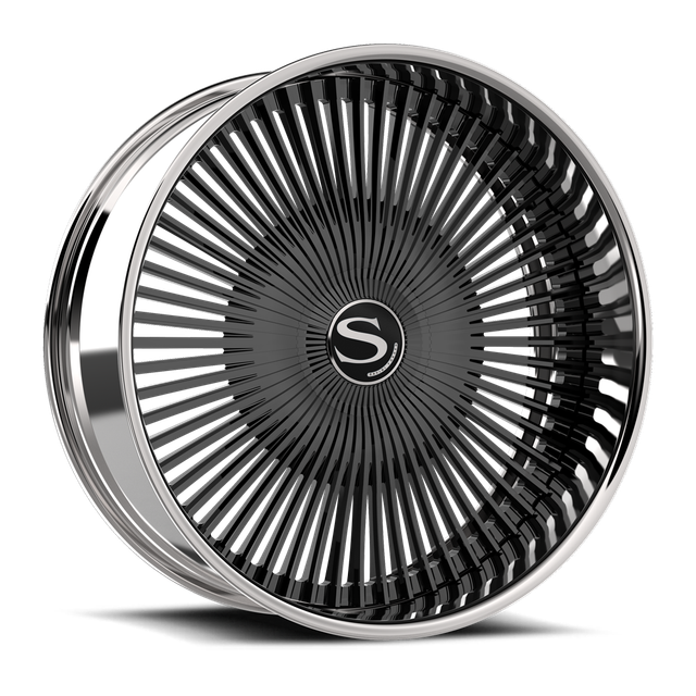 Savini SL17 · gloss black with chrome lip
