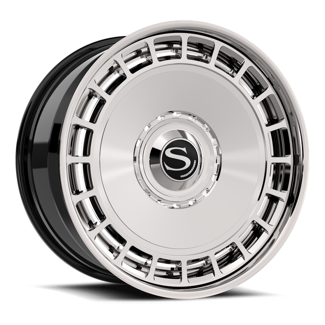 Savini SL22 · polished with chrome lip