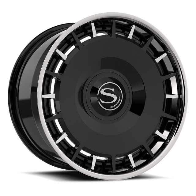 Savini SL13L · sl13 gloss black with brushed accents · angle 01