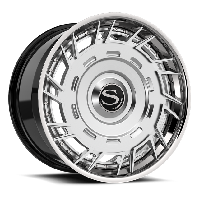 Savini SL14L · sl14 brushed chrome lip · angle 01