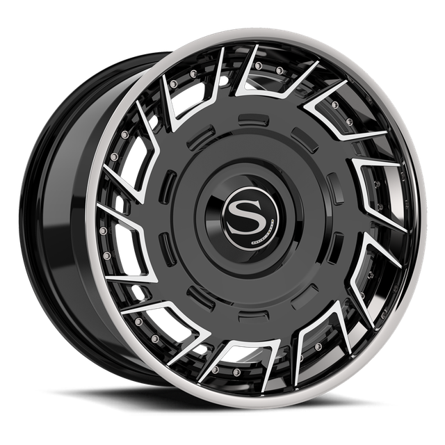 Savini SL14L · sl14 gloss black with brushed accents · angle 01