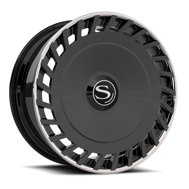 Savini SL19 · gloss black with chrome lip