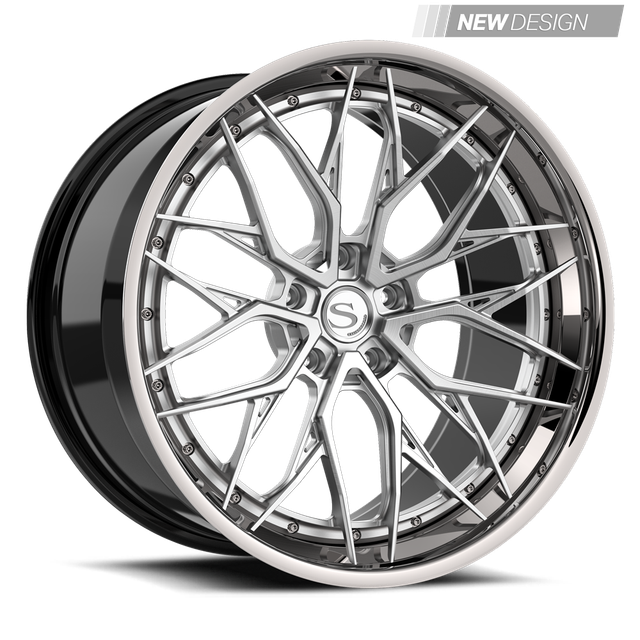 Savini SP-12L in brushed with chrome lip
