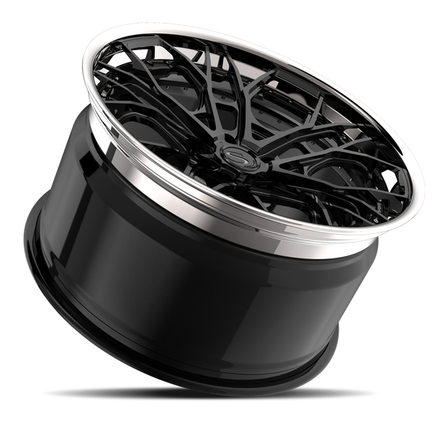 Savini SP-15L · sp 15 gloss black with chrome lip · angle 03