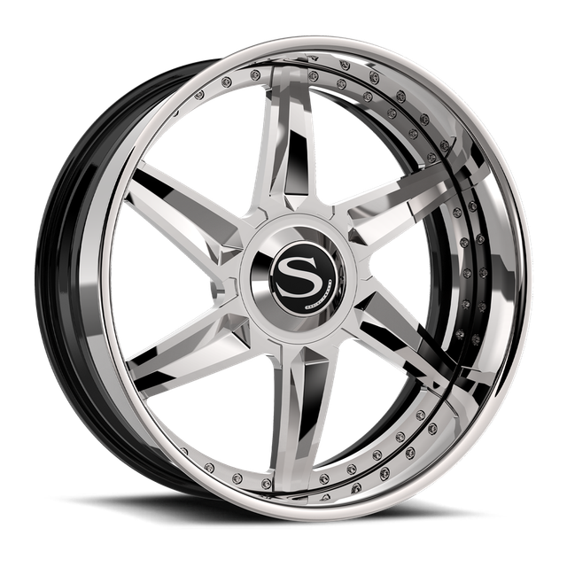 Savini SV102 · chrome with chrome lip · angle 01