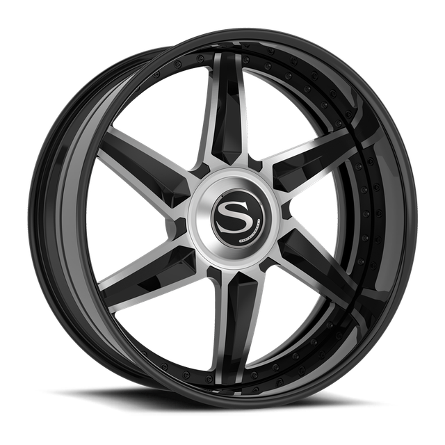 Savini SV102 · gloss black brushed face with black lip