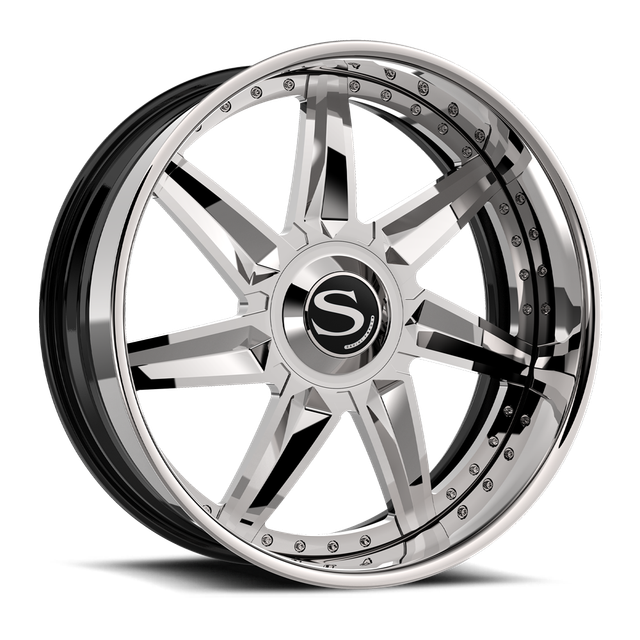 Savini SV103 · chrome with chrome lip · angle 01