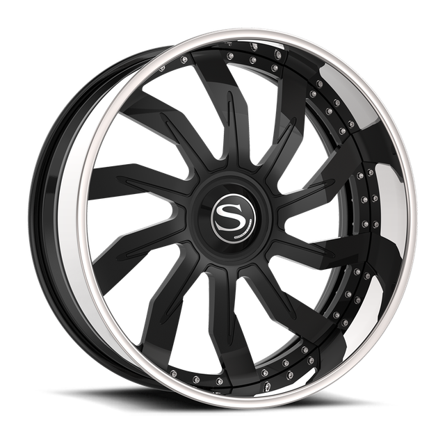 Savini SV99 · gloss black with chrome lip