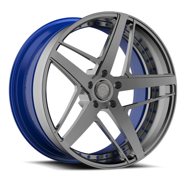 Savini SV93 · sv93d brushed double dark tint with blue accents