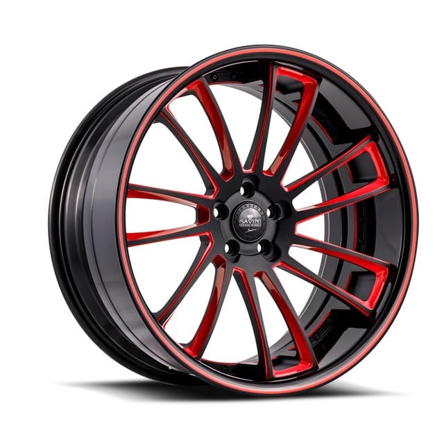 Savini SV60 XC · wheels forged sv60c xtreme concave black red