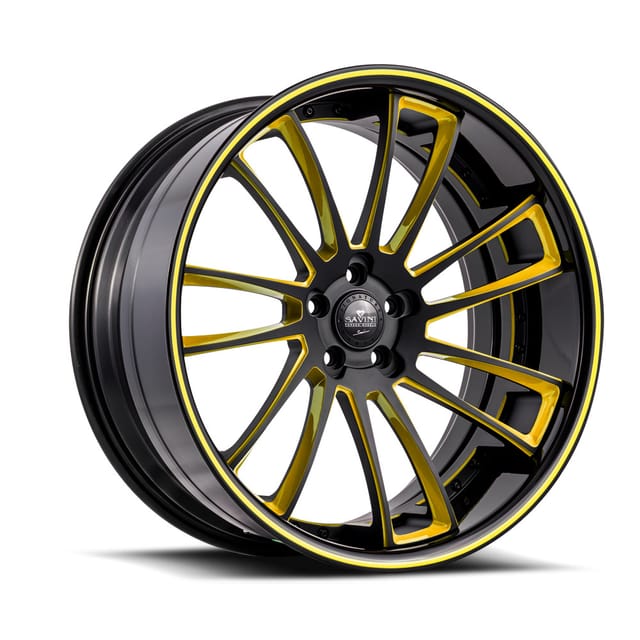 Savini SV60 XC · wheels forged sv60c xtreme concave black yellow