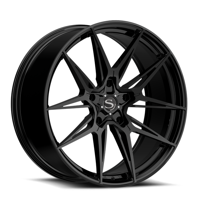 Savini X10 in gloss black / brushed double dark tint · brushed / high polished accent