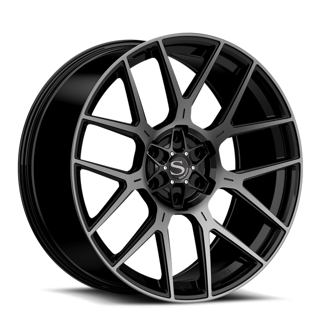 Savini X12 · gloss black / brushed double dark tint