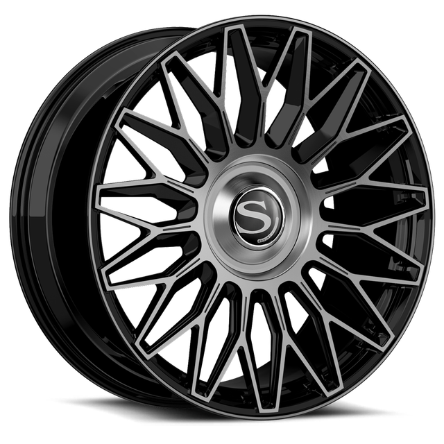Savini X6 · gloss black / brushed double dark tint