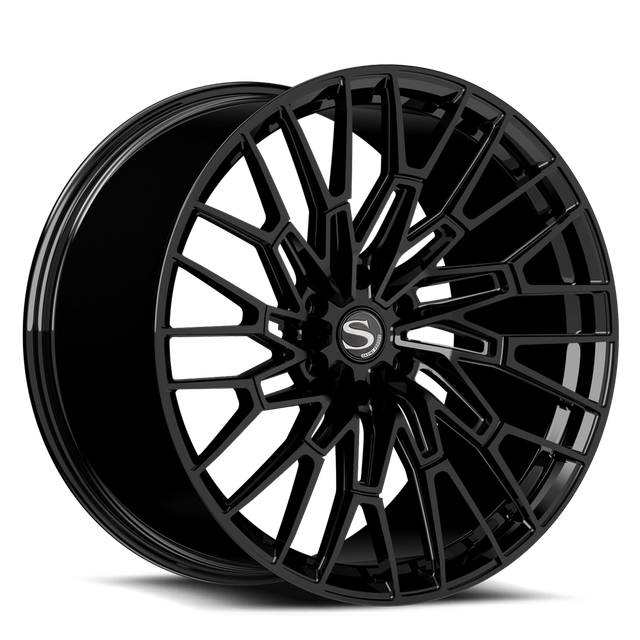 Savini X7 in gloss black / brushed double dark tint · brushed / high polished accent