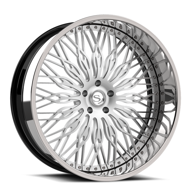 Savini SD-41 · brushed with chrome lip · angle 01