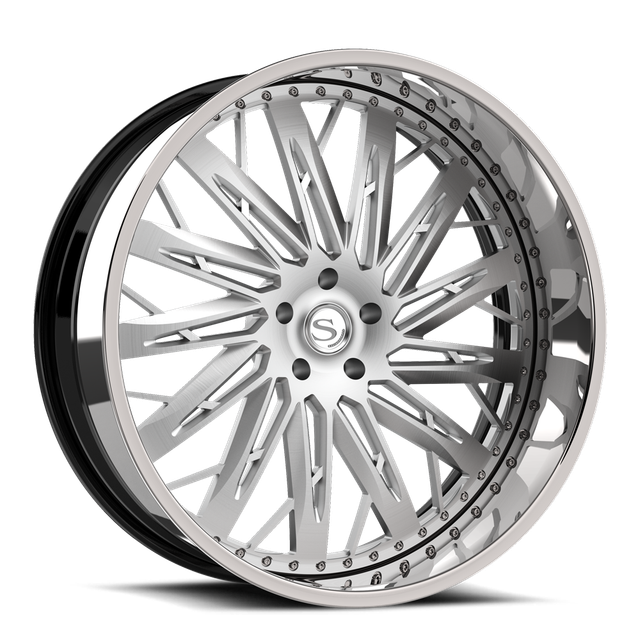 Savini SD-44 · brushed with chrome lip · angle 01
