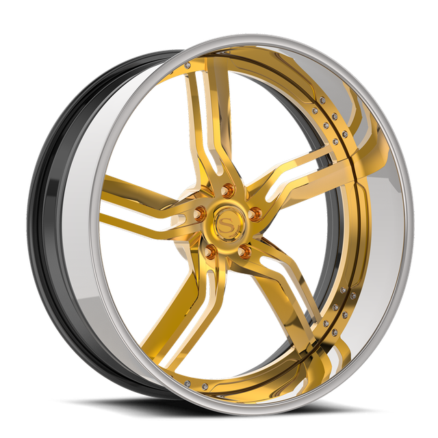 Savini SD-47 · gold with chrome lip