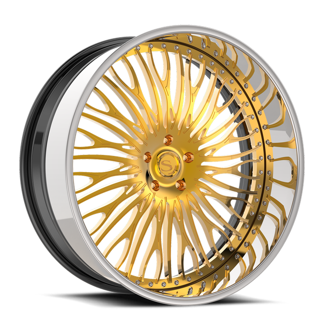 Savini SD-48 · gold with chrome lip