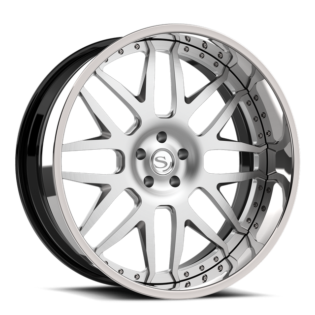 Savini SD-50 · brushed with chrome lip · angle 01
